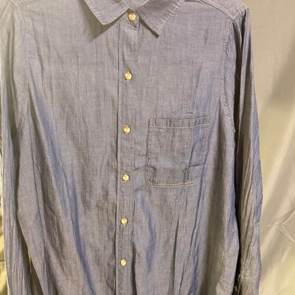 Women's Blue and Grey Blouse